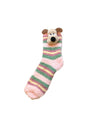 Cute Puppy Fleece 3D Slouchy Floor Socks_Cwms03223
