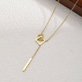 NICHE DESIGN TITANIUM STEEL NON FADING NECKLACE_CWMM3576