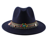 Women Retro Warm Felt Hat Jazz Hat_Cwah0753