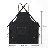CUSTOM COTTON CANVAS KITCHEN APRON FOR WOMEN_CWMM6623
