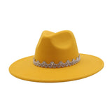 MEN WOMEN WOOL BLEND FEDORA HAT HEART TOP_CWAH04386