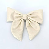 ELEGANT CROC PU LEATHER BOW HAIR CLIP_CWAHA6350