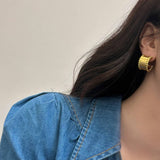 TEMPERAMENTAL AND FASHIONABLE SEMI ARC EARRINGS_CWAJE3124