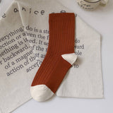 THIN EMBROIDERED BREATHABLE WOMENS MID CALF SOCKS_CWMS1132