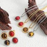 Turquoise Vintage Pendant Earrings Necklace