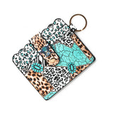 PU LEATHER CARD HOLDER WITH KEYCHAIN ID SLOT_CWAB4938