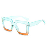 Tortoiseshell Square Frame Fashion Glasses_Cwasg0235