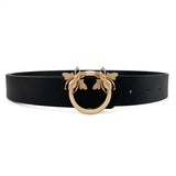 Women Fashion Retro Bees Buckle Belt_Cwabe0151