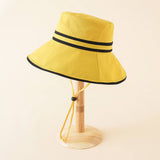 SIMPLE AND ELEGANT SUNSHADE BUCKET HAT_CWAH1422