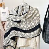 Velvet Scarf Fall/Winter Floral Wrap For Women_Cwasc0898