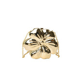 FLOWER GOLD PRESSED BAG BANQUET BAG CLUTCH_CWAB3259