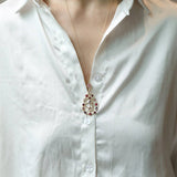 Womens Fashion Colored Rhinestone Necklace