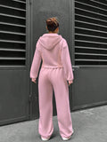 Trendy Hooded Cardigan Slim Casual Two-Piece Set