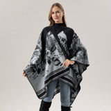 FAUX CASHMERE SHAWL WARM CAPE OUTER SCARF_CWASC2171