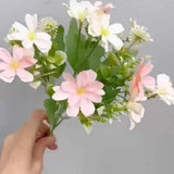 FAUX 10 HEAD DAISY BOUQUET FOR LIVING ROOM DECOR_CWMM6581