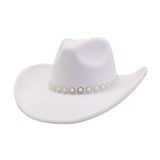 Western Cowboy Fedora Hat Felt Ethnic_Cwah04432