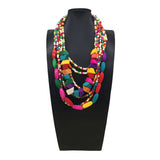 COLORFUL WOODEN MULTI LAYERED LONG NECKLACE_CWMM4557