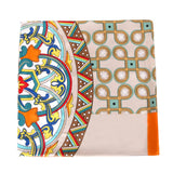 Twill Satin"First Love"Print Large Scarf For Women_Cwasc0667