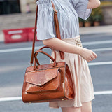 SIMPLE SNAKE PATTERN PORTABLE BIG BAG_CWAB0963