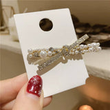 BOW HAIRPIN PEARL SIDE CLIP CROSS BANGS CLIP_CWAHA4662