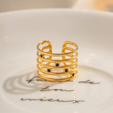 SIMPLE MULTI LAYERED OPEN RING WITH DIAMONDS_CWAJE1395