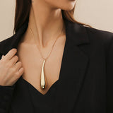 Water Drop Big Pendant Punk Style Necklace