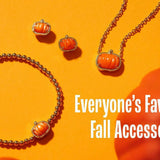 New Personalized Pumpkin Texture Necklace_Cwmm3792