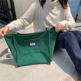 Cwab3906_Houndstooth Canvas Shoulder Tote Bag