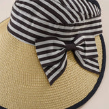 SUMMER VACATION PLAY VISOR STRAW HAT_CWAH1444