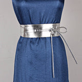 Wide Ribbon Bow Two Circle Belt Waist Seal_Cwabe0338