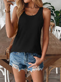 Versatile And Casual Solid Color I-Shaped Vest