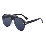 FASHION HALF FRAME TOAD ANTI ULTRAVIOLET SUNGLASSES_CWASG073