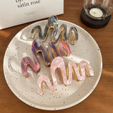 ELEGANT WAVE METAL CLAW LARGE SWEET HAIR CLIP_CWAHA6012