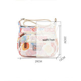 Printed Large Capacity Nylonshoulder Crossbody Bag_Cwasc1788