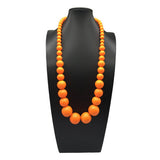 COLORFUL WOODEN LARGE ROUND BEAD LONG NECKLACE_CWMM4562