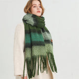 Plaid Patchwork Fringe Scarf For Fall Winter_Cwasc2759