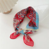 COTTON LINEN SQUARE SCARF BREATHABLE NECK WRAP_CWMS0673