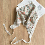 PATTERNED LACE TRIANGLE HEADSCARF_CWAHA1374