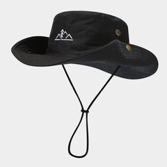 MENS WOMENS EMBROIDERED WIDE BRIM SUN HAT_CWAH3878
