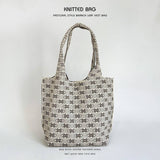 NEW NICHE DESIGN PATTERN KNITTED SHOULDER HANDBAG_CWAB2377