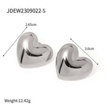 SIMPLE AND POPULAR GLOSSY LOVE EARRINGS_CWAJE1357