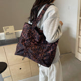 Leopard Print Fashionable Simple Versatile Tote Bag_Cwab3279