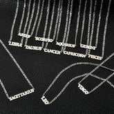 SIMPLE TWELVE ZODIAC STAINLESS STEEL GOLD NECKLACE_CWMM2726