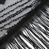 ELEGANT SHEER SEQUIN FRINGE WRAP FORMAL DRESS_CWMM8955