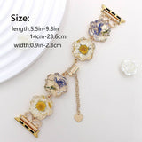 IWATCH8 1 TRANSPARENT DAISY DRIED FLOWER STRAP_CWWW0058