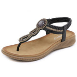 Womens Bohemian Sandals Round Toe Flats_Cwshs00240
