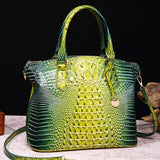 CLASSY CROCODILE PATTERN TOP HANDLE BAG_CWAB0572