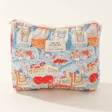 CASUAL STRIPED MEDIUM PORTABLE COSMETIC BAG_CWAB1037