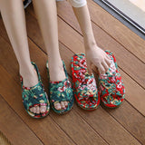 Washable Fabric Slippers For Women, Indoor Use