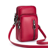 STYLISH LEATHER MULTI ZIP HANDBAG_CUAB00371